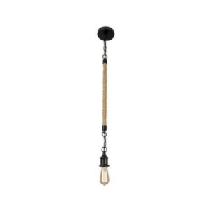Rope pendant- black