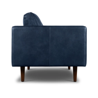 Marc 2 seater couch midnight blue genuine leather by INHOUSE - Image 4