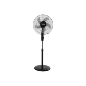16" Rechargable floor fan - black