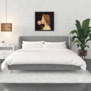 Molly bed velvet grey standard length