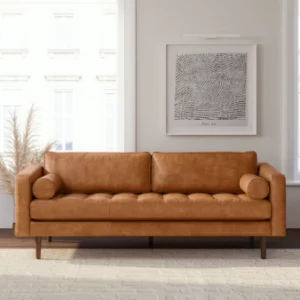 Marc 2 seater couch cubin toffee genuine leather by INHOUSE