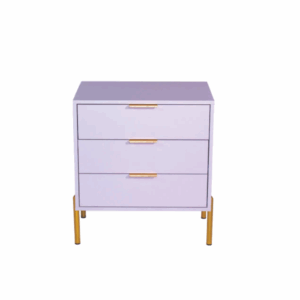 Ava bedside table- white