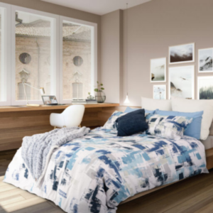 Cotton rich duvet cover set- anya- queen