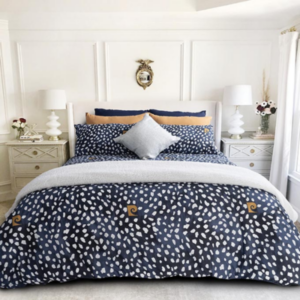 Cotton rich duvet cover set- flecks- double