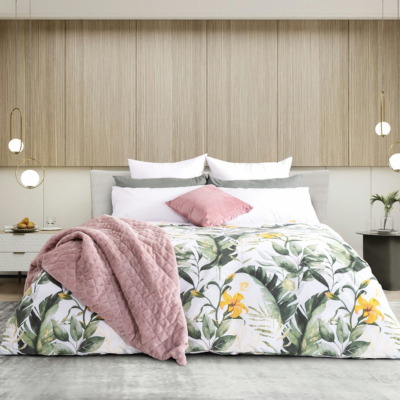 Cotton rich duvet cover set- floral botanic- double