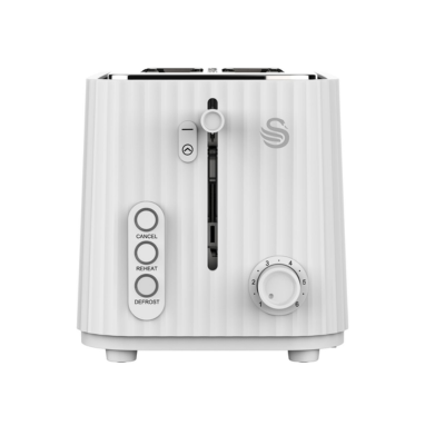 Wave 1.7l kettle & 2 slice toaster pack- white - Image 3