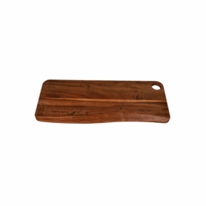 Curved acadia wood serving board