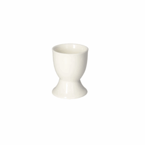 Oval porcelain egg holder white