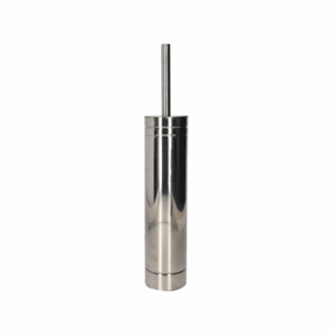 Silver stainless steel toilet brush holder 2pc 42cm