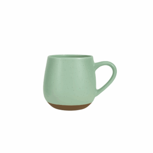 Speckled coupe ceramic mug 320ml pastel green