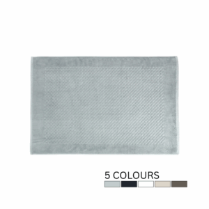 Waffle weave cotton bath mat 60cm x 80cm