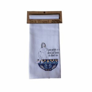 Gedigte single tea towel