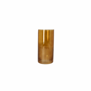 Glass gold vertical vase 20.8cm