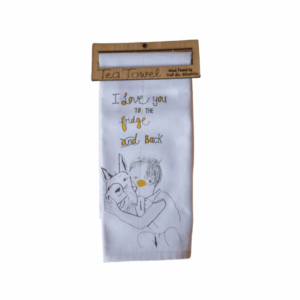 I love you single tea towel