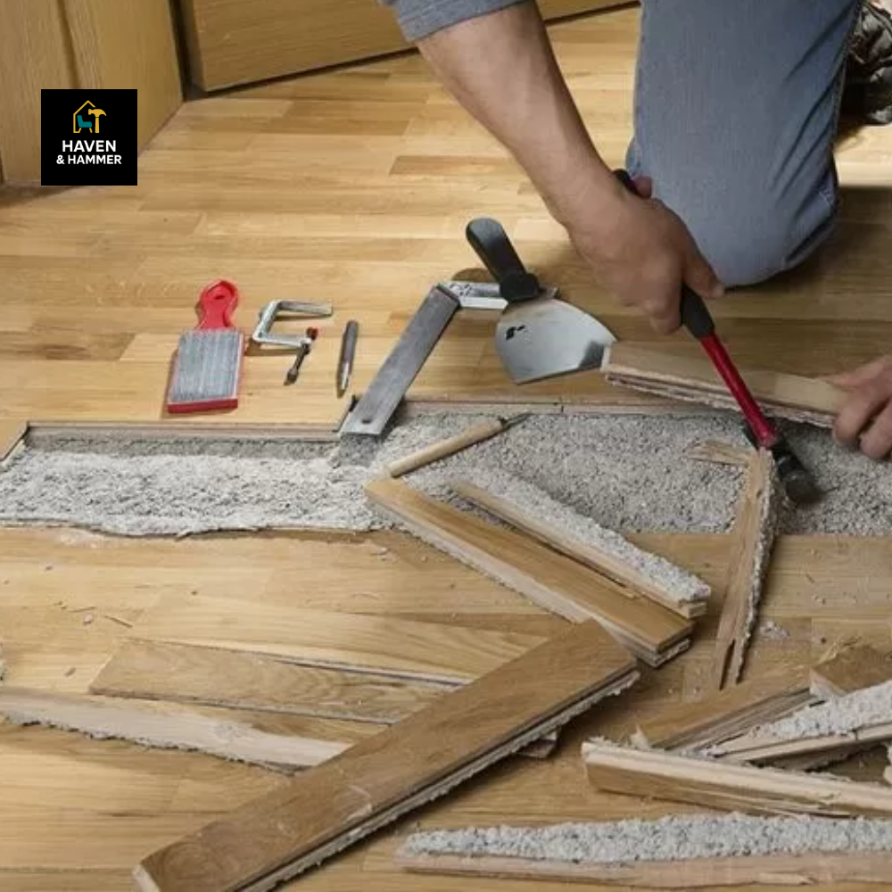 Laminate flooring removal per m2