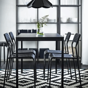 Liam dining table black 120cm