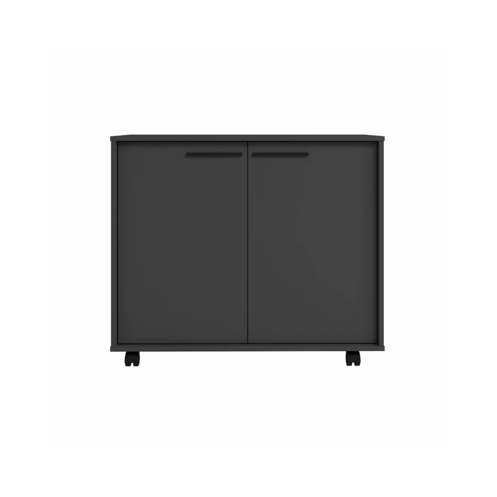 Liam sideboard with wheels black - Image 3