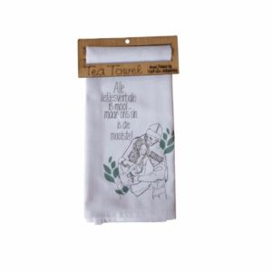 Liefdes verhale single tea towel
