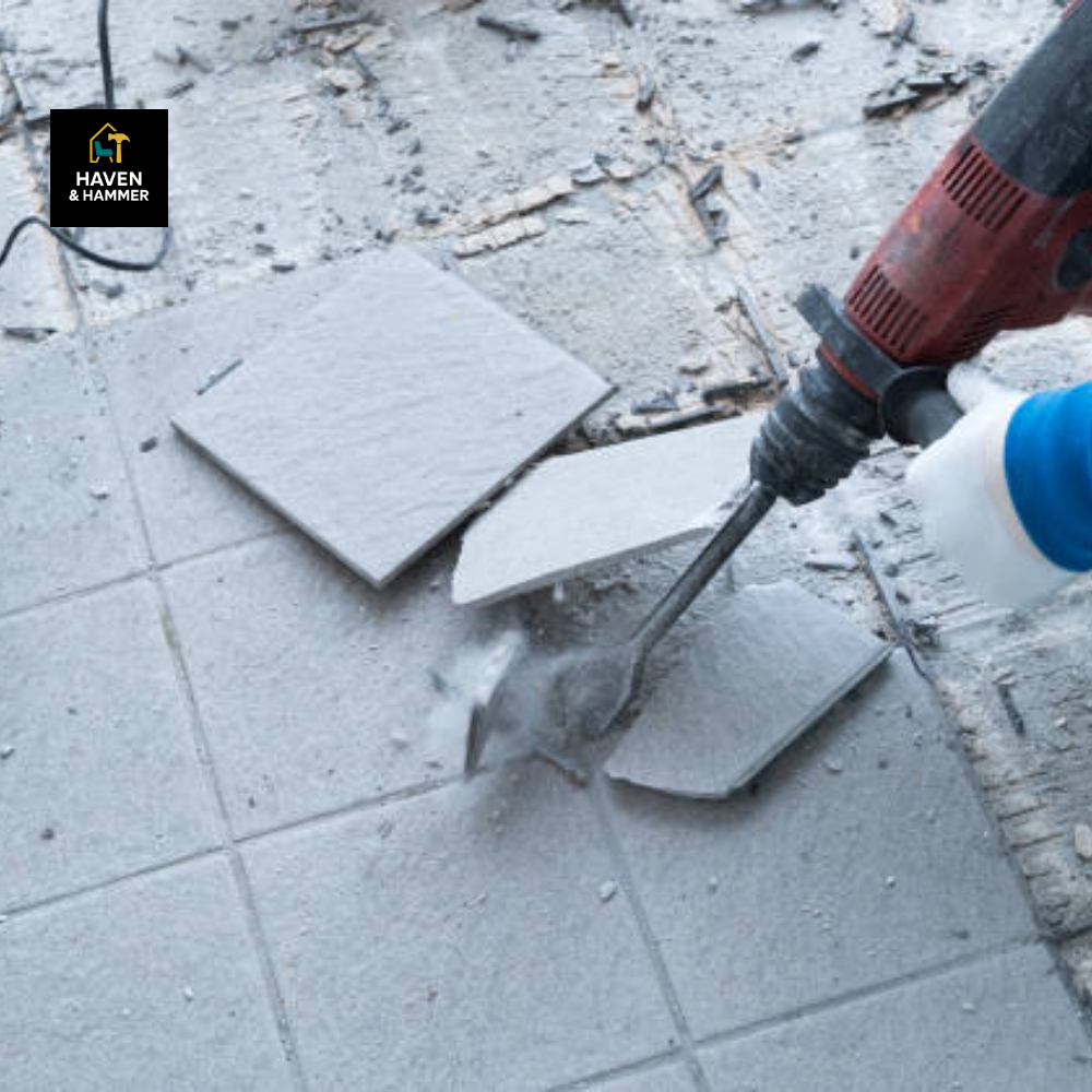 Tile removal per m2