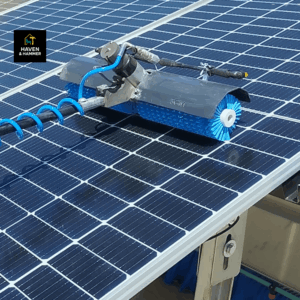 Solar panel cleaning per panel