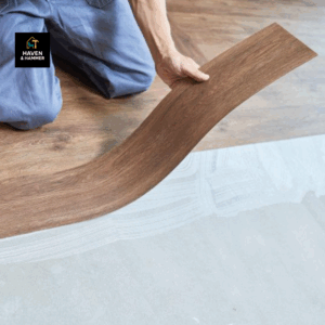 Vinyl sheet installation per m2