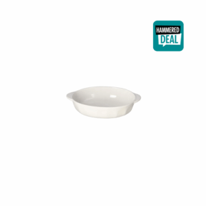 Porcelain oval roast dish white 26.3cm