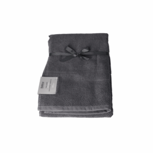 Premium cotton bath sheet 520gsm dark grey