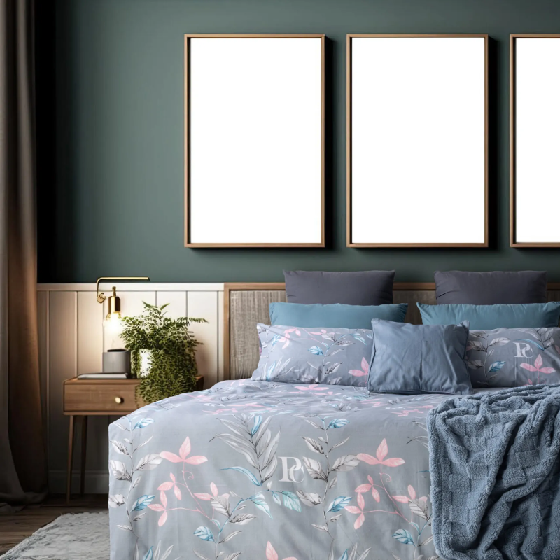Orlander leaves 144tc cotton duvet cover set