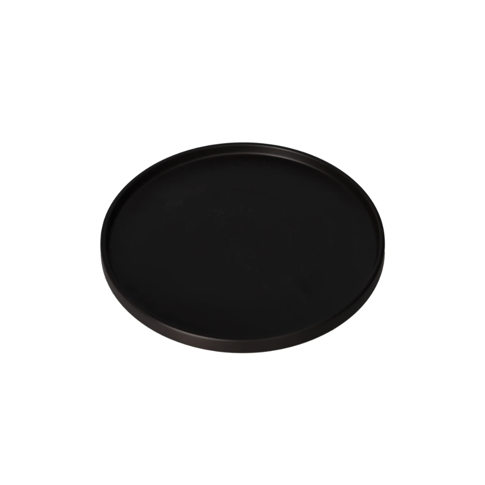 Pilar porcelain dinner plate black