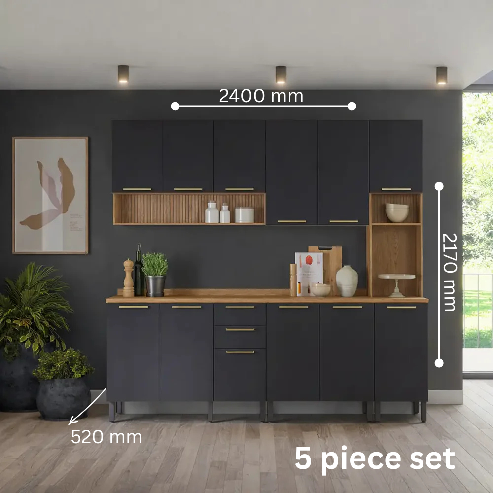 Flexa Modular Kitchen set dark grey - Image 7