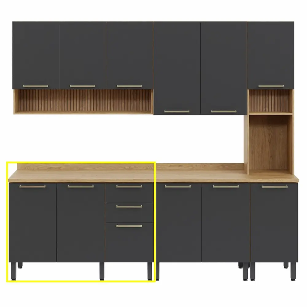 Flexa Modular 3D standing cabinet dark grey - Image 3
