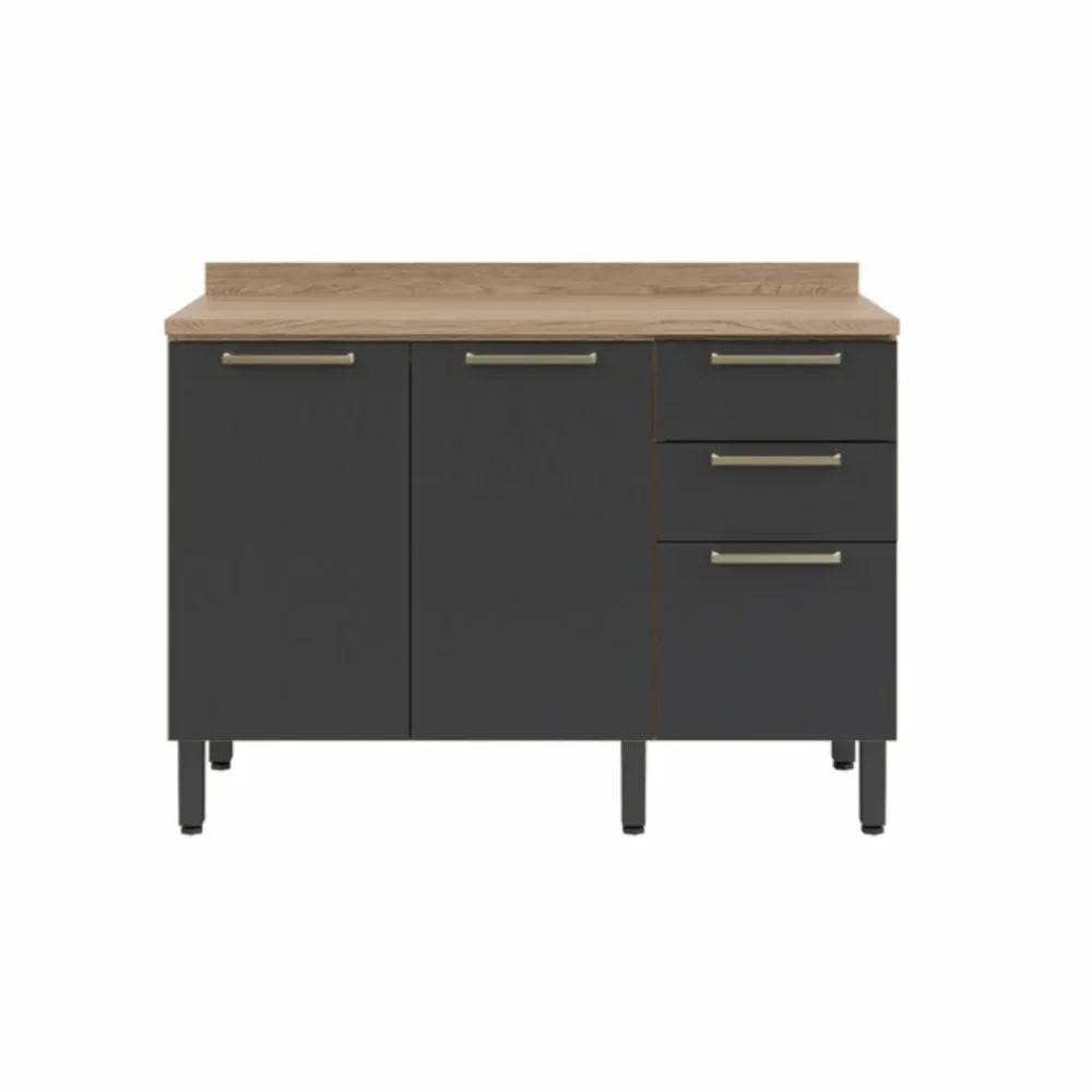 Flexa Modular 3D standing cabinet dark grey