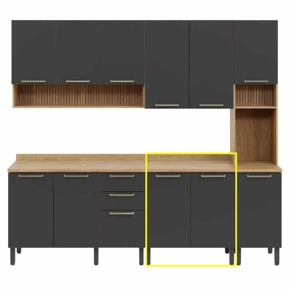 Flexa Modular 2D standing cabinet dark grey - Image 3